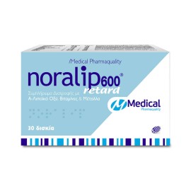 Noralip 600 Retard Ειδικό Συμπλήρωμα Διατροφής 30tabs