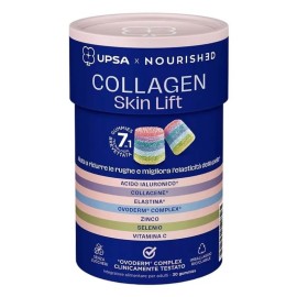 UPSA Nourished SKIN COLLAGEN Συμπλήρωμα Διατροφής σε Ζελεδάκια 7σε1 για το Φυσιολογικό Σχηματισμό Κολλαγόνου 30τμχ