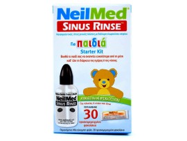 NeilMed Sinus Rinse Kids Starter Kit Σύστημα Ρινικών Πλύσεων για Παιδιά από 4 ετών 120ml με 30 Ανταλλακτικά Φακελάκια