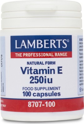 Lamberts Vitamin E 250iu Natural Form 100caps