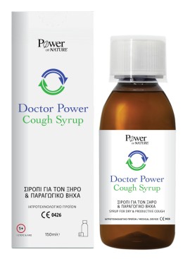 Power Of Nature Doctor Power Cough Syrup, Σιρόπι για Παιδιά & Ενήλικες για Ξηρό και Παραγωγικό Βήχα 150ml
