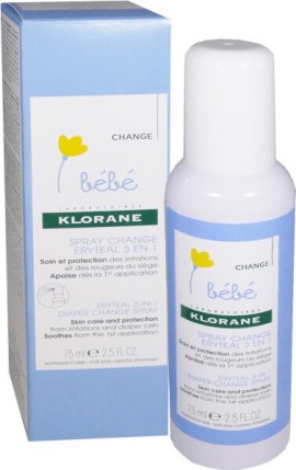Klorane Eryteal 3 in 1 Diaper Change Κρέμα Spray για Αλλαγή Πάνας 75ml