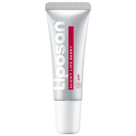 Liposan Glowy Lips Lip Balm SPF30 Berry, Ενυδατικό Βάλσαμο για τα Χείλια με Μούρο, Υαλουρονικό και Βιταμίνη Ε 10ml