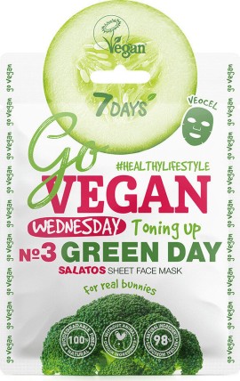 7 Days Go Vegan Sheet Mask Green Day 25g