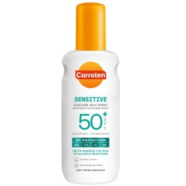 Carroten Sensitive 4d Αντηλιακό Γαλάκτωμα Για Το Σώμα SPF50 Σε Spray 200ml