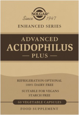 Solgar Advanced Acidophilus Plus Ενισχυμένη Φόρμουλα Προβιοτικών 60caps