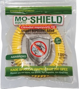 Mo-Shield Αντικουνουπικό Βραχιολάκι ΚΙΤΡΙΝΟ, 1τμχ