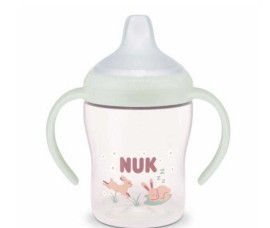 Nuk Perfect Match Glow in the Dark Εκπαιδευτικό Μπιμπερό με Λαβές Λαγουδάκι Μπεζ 6m+ 150ml 10.215.387