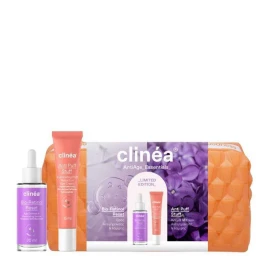 Подаръчен комплект Clinea PROMO 2025 Limited Edition AntiAge Essentials с несесер и серум Bioretinol Reset 30 мл и крем за очи Anti Puff Stuff 15 мл