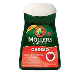 Mollers Omega-3 CARDIO Масло от треска и рибено масло с високо съдържание на EPA и DHA 60 капсули