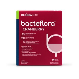 Olonea BacteFlora Cranberry με Εκχύλισμα Cranberry, Προβιοτικά και Πρεβιοτικά 10 φυτικές κάψουλες