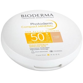 Bioderma Photoderm Compact Mineral Αδιάβροχη Αντηλιακή Πούδρα Προσώπου SPF50+ με Χρώμα Light 10gr