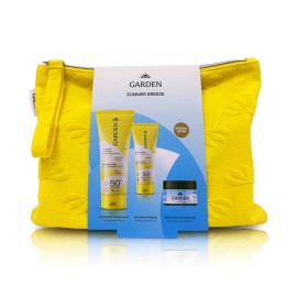 Garden Summer Promo 2025 με Αντηλιακό Γαλάκτωμα με Εκχύλισμα Ροδιού Πρόσωπο & Σώμα SPF50 75ml,  Αντηλιακή Κρέμα Προσώπου SPF50+ 25ml, Απολεπιστικό Σώματος 100ml, ΔΩΡΟ Πετσετέ Νεσεσέρ