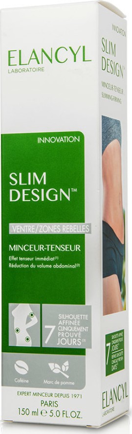 Elancyl Slim Design Κρέμα για Τοπικό Αδυνάτισμα και Σύσφιξη σε Κοιλια - Γοφούς 150ml
