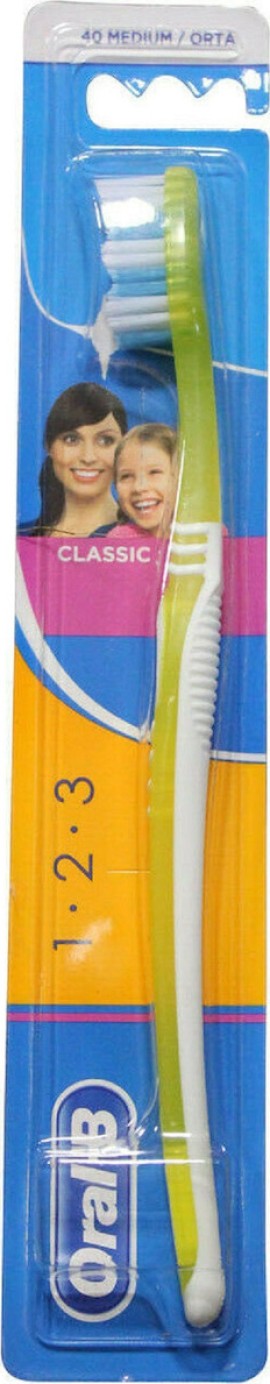 Oral-B Classic 40 1-2-3 Medium Πράσινο