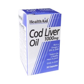 Health Aid Cod liver Oil (Μουρουνέλαιο) 30caps
