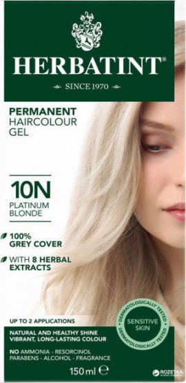 Herbatint Permanent Haircolor Gel 10N Ξανθό Πλατινέ