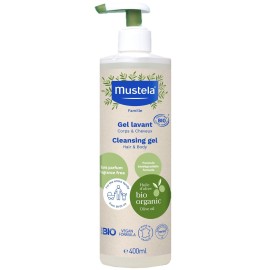 Mustela GeLavant Cleansing Gel 2 σε 1 Σαμπουάν & Αφρόλουτρο Bio 400ml με Αντλία