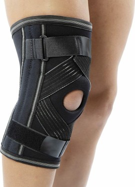 Колянна опора Anatomic Help с отвор и спирални пластини, черна 0025 1 бр.