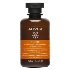APIVITA Shine & Revitalizing Shampoo με Πορτοκάλι & Μέλι 250ml