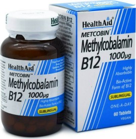 Health Aid METCOBIN B12 σε Μορφή Μεθυλοκοβαλαμίνης 60tabs Μασώμενα