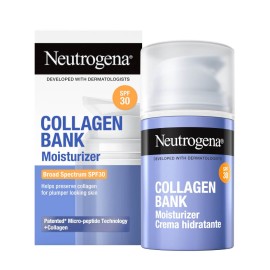 Neutrogena Collagen Bank Moisturizer Light Κρέμα Προσώπου Ημέρας με SPF30 για Ενυδάτωση, Αντιγήρανση & Σύσφιξη με Κολλαγόνο & Πεπτίδια 50ml