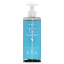 Clinea Мицеларна вода Superfood Splash Почистваща вода - Препарат за премахване на грим 400 мл