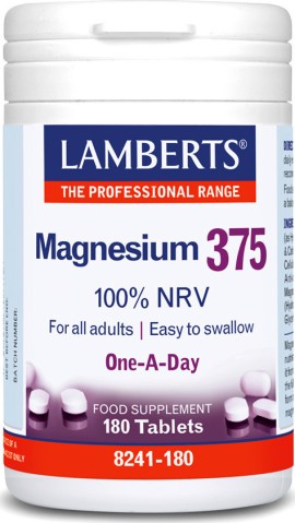 Lamberts Magnesium 375 NRV 180tabs