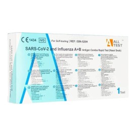 All Test SARS-Cov-2 & Influenza A+B Rapid Τεστ Ταχείας Ανίχνευσης Αντιγόνων Covid-19 & Γρίπης με Ρινικό Δείγμα 1τμχ