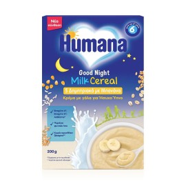 Humana Βρεφική Κρέμα Good Night 6m+ Χωρίς Προσθήκη Ζάχαρης 200gr