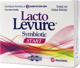 Uni-Pharma Lacto Levure Symbiotic Start Пробиотици за малки деца - 20 сашета