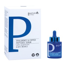 Panthenol Extra Hyaluronic & Copper Peptides Serum, Ενυδατικός & Αντιγηραντικός Ορός Προσώπου με Πεπτίδια & Υαλουρονικό Οξύ 30ml
