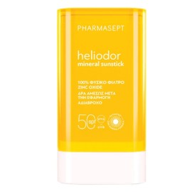 Pharmasept Heliodor Mineral Sunstick Mineral Αντηλιακό Stick Προσώπου και Σώματος SPF50 25gr