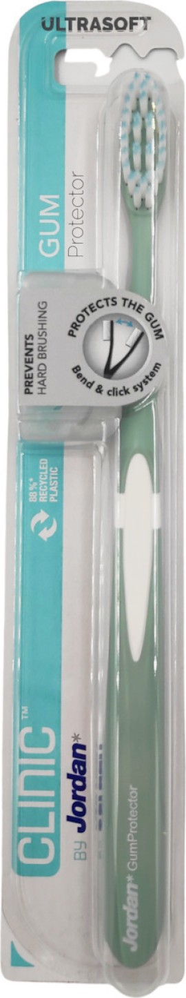 Jordan Clinic Gum Protector Ultrasoft Οδοντόβουρτσα Ενηλίκων Πολύ Μαλακή με Μηχανισμό Προστασίας Ούλων 1τμχ