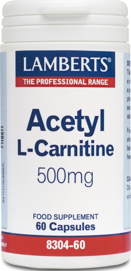 Lamberts Acetyl L - Carnitine Καρνιτίνη 500mg 