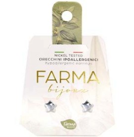 Farma Bijoux Υποαλλεργικά Σκουλαρίκια Αστέρια Κρυσταλλένια 8mm 1 ζεύγος BE42C01