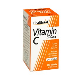 Health Aid Vitamin C 500mg Μασώμενα δισκία 100tabs
