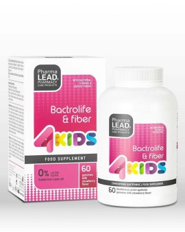 Pharmalead 4 kids Bactrolife & Fiber Προβιοτικά 60 ζελεδάκια Φράουλα