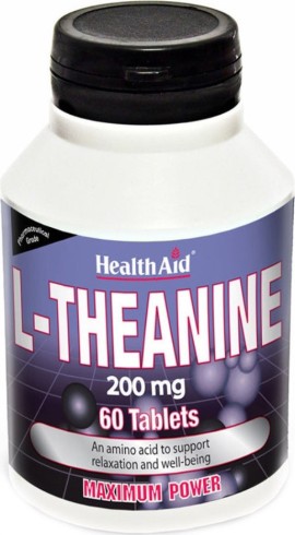 Health Aid L-Τheanine 200mg Συμπλήρωμα Διατροφής L- Θεανίνης 60tabs