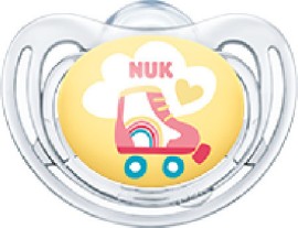 Nuk Freestyle Πιπίλα Σιλικόνης Roller Κίτρινο 6-18m 1τμχ 10.736.704