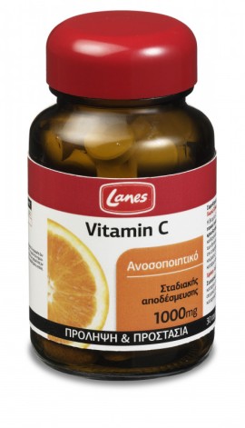 Lanes Vitamin C Σταδιακής Αποδέσμευσης 1000mg 30tabs
