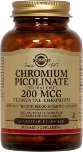Solgar Chromium Picolinate 200mcg 90caps