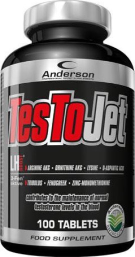 Anderson Testo Jet για τη Διατήρηση των Φυσιολογικών Επιπέδων Τεστοστερόνης 100tabs