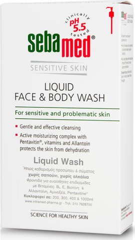 Sebamed Liquid Face & Body Wash Υγρό Καθαρισμού για το Πρόσωπο & το Σώμα 300ml