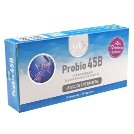 Smile Probio 45B,Φόρμουλα Προβιοτικών με 45δις Φιλικά Βακτήρια 10caps
