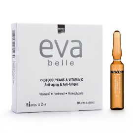Eva Belle Anti-Aging and Anti-Fatigue Ενυδατικό & Αντιγηραντικό Serum Προσώπου με Βιταμίνη C για Αποτοξίνωση & Λάμψη 5x2ml