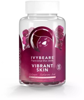IvyBears Vibrant Skin Blueberry Συμπλήρωμα Διατροφής με Κολλαγόνο & Υαλουρονικό Οξύ για την Υγεία της Επιδερμίδας 60 ζελεδάκια