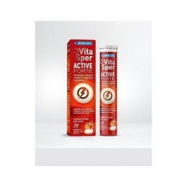 VITASPER Active Forte Vitamins & Minerals, Πολυβιταμινούχος Φόρμουλα με Βιταμίνες, Βιοτίνη, Ταυρίνη, Ινοσιτόλη 20tabs Αναβράζοντα