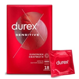Durex Sensitive Προφυλακτικά Κανονική Εφαρμογή 18τμχ