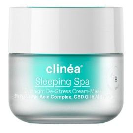 Clinea Water Crush Sleeping Spa De-Stress Cream-Mask Balm Προσώπου Ενυδατική Κρέμα Νύχτας με Υαλουρονικό Οξύ 50ml